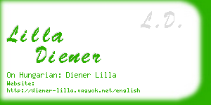 lilla diener business card
